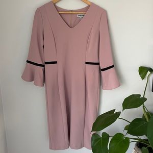 Shelby & Palmer Vintage Pink Bell Sleeve Dress